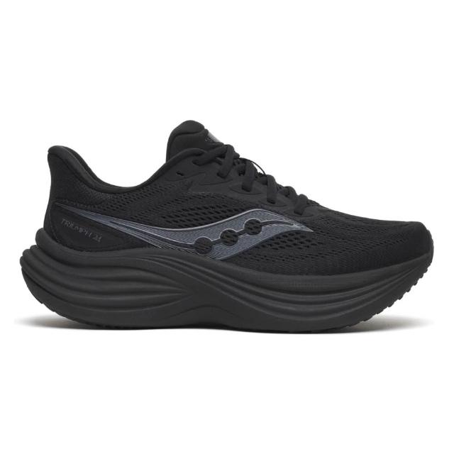 【SAUCONY 索康尼】TRIUMPH 24 女款 慢跑鞋 一般楦 寬楦 S100999 白茶 象牙白 黑 冰河灰 緩衝 避震 勝利