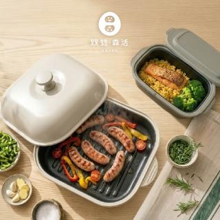 【双甡．森活】日系微波料理鍋｜長鍋+方鍋(微波神器/微波蒸煮盒/微波鍋/免開火懶人料理/微波便當盒)