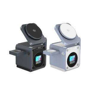 【Philips 飛利浦】DLK3551Q Qi2.2 32.5W GoodCube智能磁吸三合一磁吸充電座(MagSafe/雙系統適用)