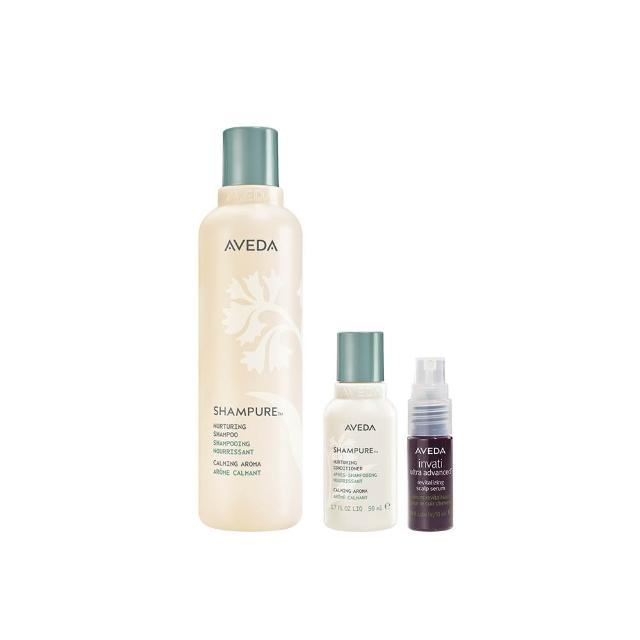【AVEDA】沁涼豐盈特談組(迷迭/薄荷洗髮精250ml+迷迭/薄荷潤髮乳50ml+豐盈菁華10ml)_夏日清爽_植萃