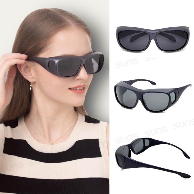 【SUNS】1+1超值組 超人氣偏光墨鏡/套鏡 防眩光 遮陽 抗UV400+抗藍光 品牌限定獨家特惠 (男女多款任選)