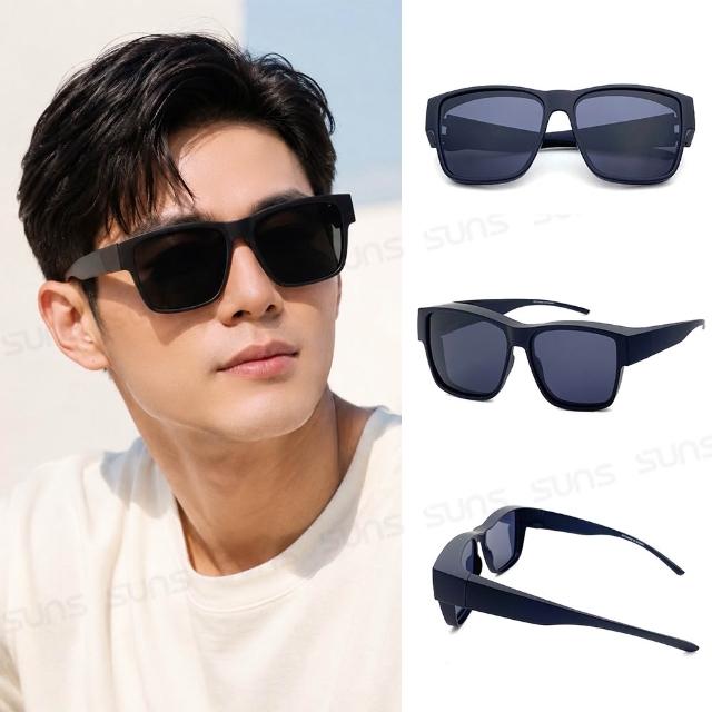 【SUNS】1+1超值組 超人氣偏光墨鏡/套鏡 防眩光 遮陽 抗UV400+抗藍光 品牌限定獨家特惠 (男女多款任選)