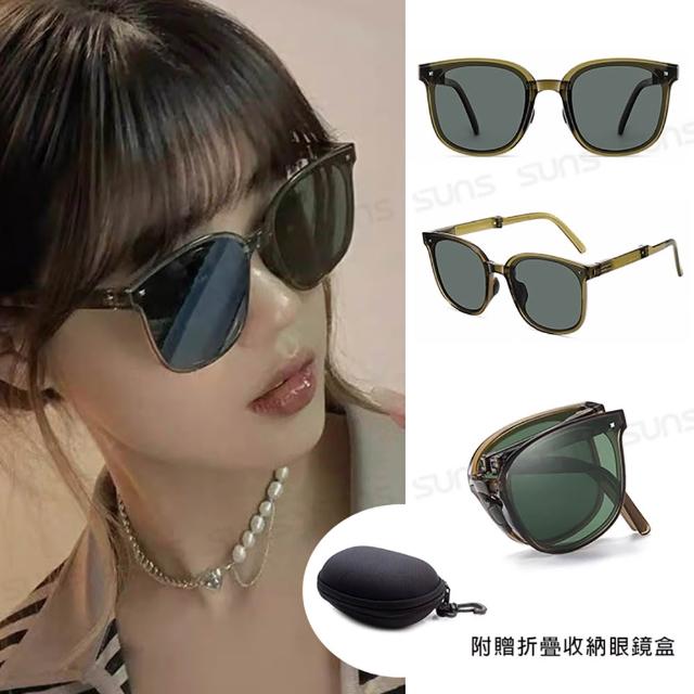 【SUNS】1+1超值組 超人氣偏光墨鏡/套鏡 防眩光 遮陽 抗UV400+抗藍光 品牌限定獨家特惠 (男女多款任選)