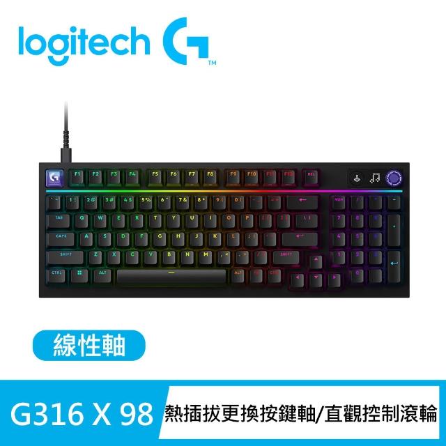 【Logitech G】G304 X SUPERLIGHT 無線電競滑鼠 + G316 X 98 8K有線機械電競鍵盤