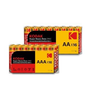 【Kodak 柯達】碳鋅電池3號/4號16入
