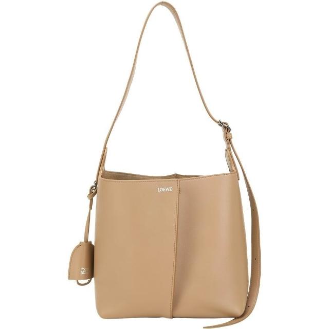 【LOEWE 羅威】Bilbao 中型 3揹法 光滑小牛皮梯形水桶包(2色 手提 單肩揹 斜揹)
