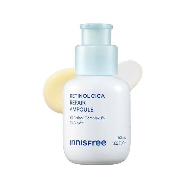 【innisfree】霸容量維他命C+A亮白煥膚升級50+50ml組(1%A醇升級版/早C晚A美白+去粉刺精華)