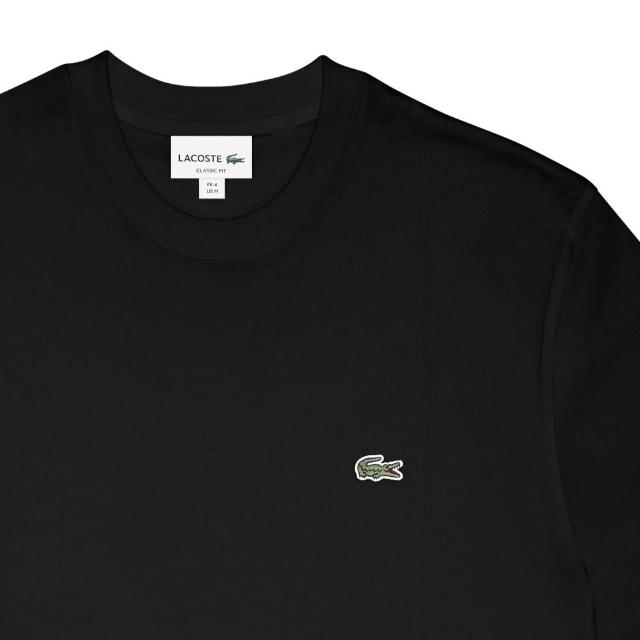 【LACOSTE】CLASSIC FIT 圓領短袖T恤(經典版型 LACOSTE鱷魚)