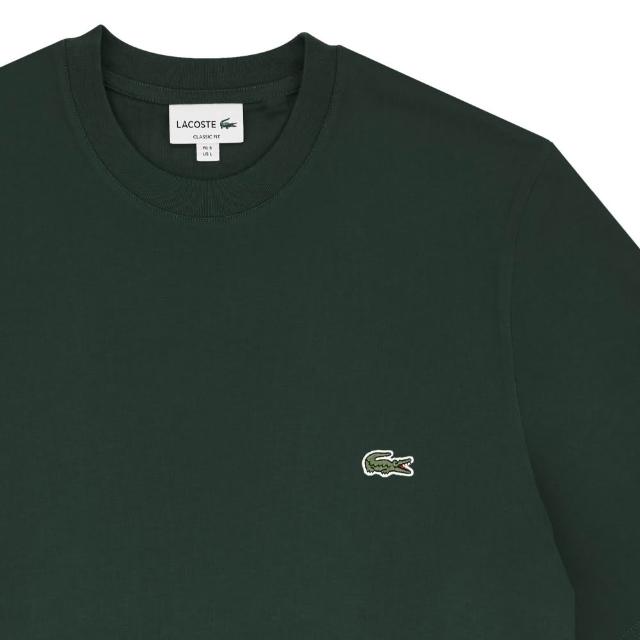 【LACOSTE】CLASSIC FIT 圓領短袖T恤(經典版型 LACOSTE鱷魚)
