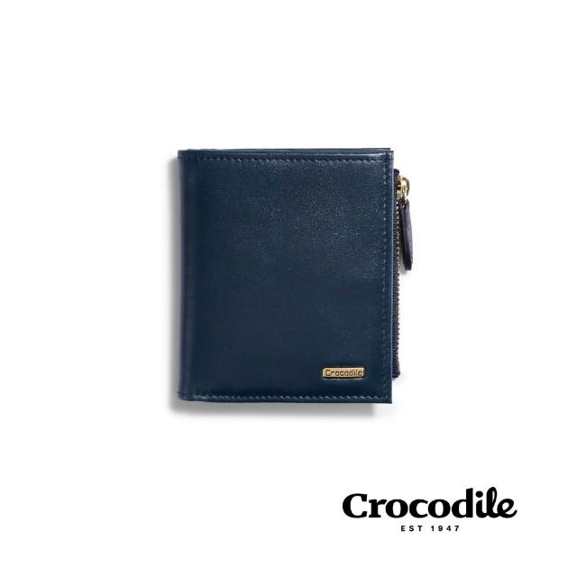 【Crocodile】小皮夾 男生錢包 薄短夾 情人節禮物推薦  植鞣革 Boston 0103-11716/26-鱷魚