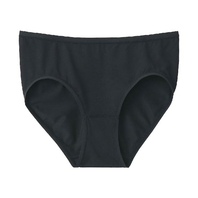 【MUJI 無印良品】女柔滑中腰內褲(深灰/黑色/黃橘/摩卡棕/淺粉/淺綠/藍色)