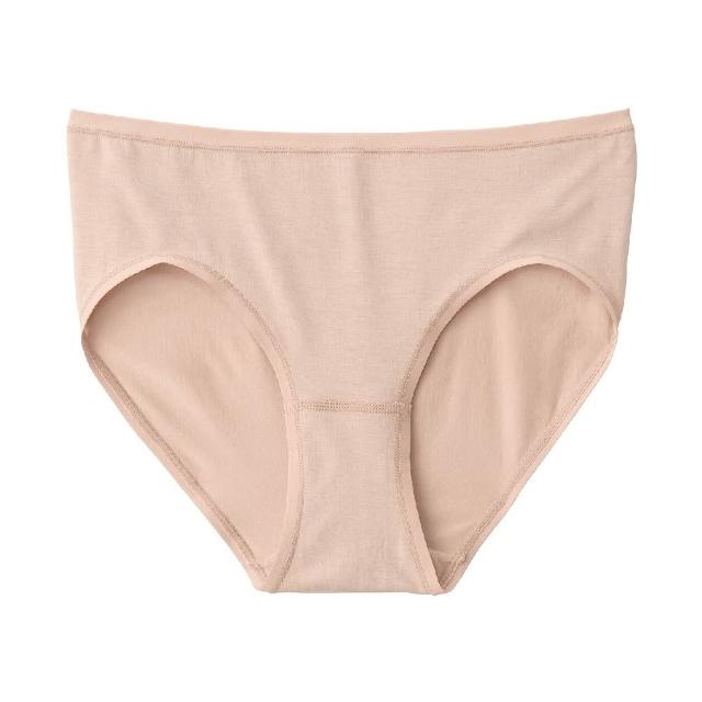 【MUJI 無印良品】女柔滑中腰內褲(深灰/黑色/黃橘/摩卡棕/淺粉/淺綠/藍色)