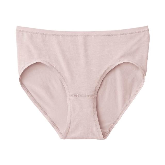 【MUJI 無印良品】女柔滑中腰內褲(深灰/黑色/黃橘/摩卡棕/淺粉/淺綠/藍色)