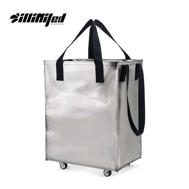 【illimited 一厘米】大容量防潑水無印滑輪購物袋55L(旅行袋 收納包 買菜車 收納推車 拖輪袋 推車 行李袋)