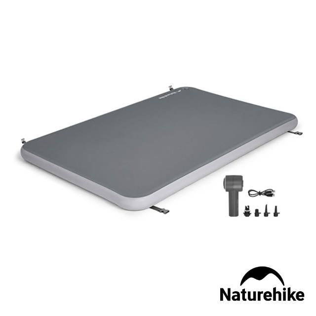 【Naturehike】游夢拉絲PVC充氣床墊 電動打氣款 雙人 WS039(台灣總代理公司貨)