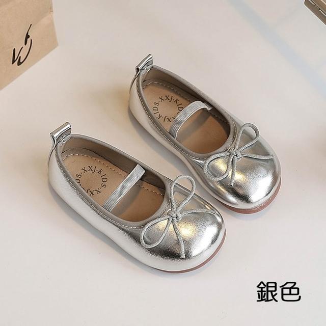 【橘魔法】圓頭亮面蝴蝶結公主鞋 女童 兒童 童裝 童鞋 娃娃鞋 鞋子 皮鞋 表演 禮服 生日 萬聖節 婚禮