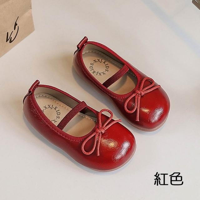 【橘魔法】圓頭亮面蝴蝶結公主鞋 女童 兒童 童裝 童鞋 娃娃鞋 鞋子 皮鞋 表演 禮服 生日 萬聖節 婚禮