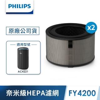 【Philips 飛利浦】奈米級空氣清淨機濾網FY4200(AC4221適用)組合用