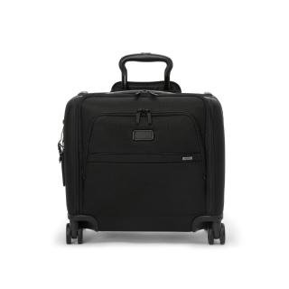 【TUMI】Alpha Compact 彈道尼龍休閒機長登機箱 - 黑