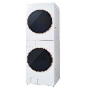 【Panasonic 國際牌】15+15公斤AI智慧雙控洗乾衣機冰鑽白洗衣機(NA-V1515SP-W)