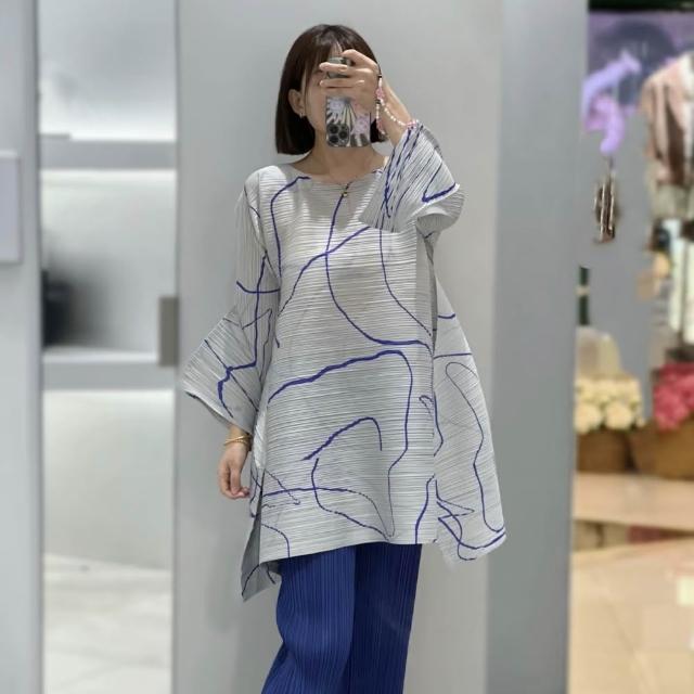 【巴黎精品】現貨+預購 三宅風皺褶衣服連身裙褶皺上衣洋裝名媛大尺碼女裝(無袖長裙女裙子5款b1a76 C)