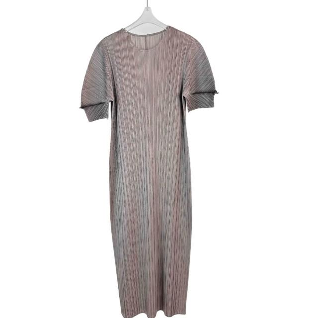 【巴黎精品】現貨+預購 三宅風皺褶衣服連身裙褶皺上衣洋裝名媛大尺碼女裝(無袖長裙女裙子5款b1a76 C)