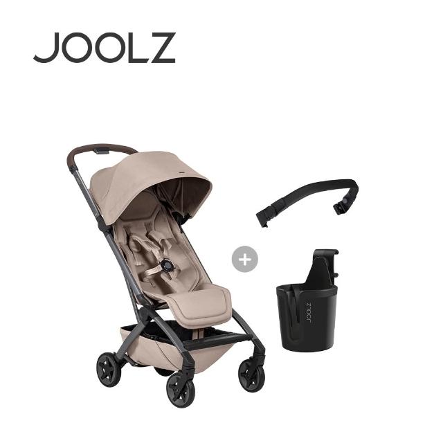 組合【JOOLZ】Aer2 空氣旅行嬰兒推車+杯架+前扶手(黑)