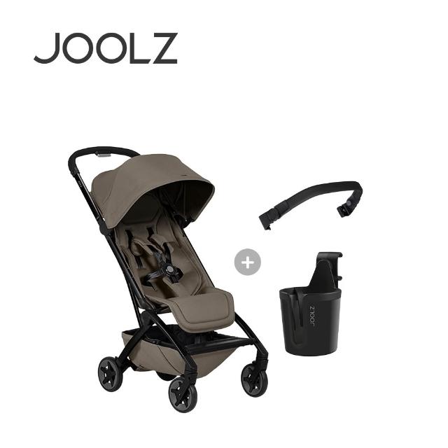 組合【JOOLZ】Aer2 空氣旅行嬰兒推車+杯架+前扶手(黑)