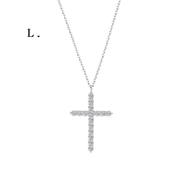 【IS DIAMOND】50分 極美D色 滿鑽鑽石項鍊/手鍊/耳環 任選 馬蹄 十字 星環(培育鑽石)