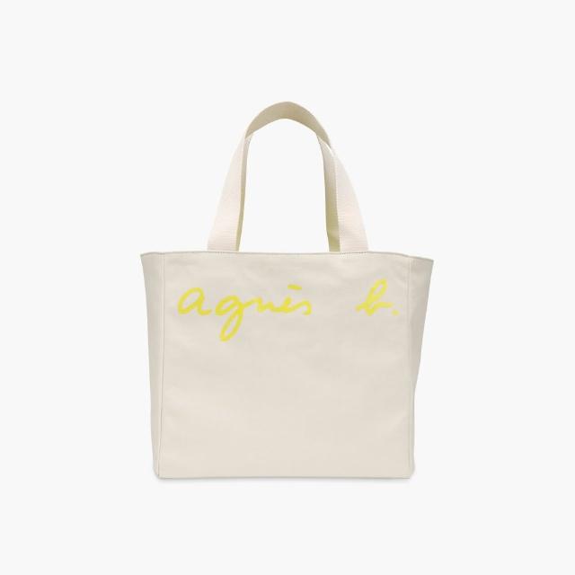 【agnes b.】Voyage 大款 棉質logo肩背托特包 多款任選