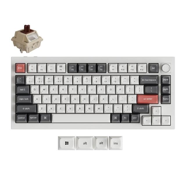 【Keychron】Q1 Ultra 75% 三模機械鍵盤 RGB Mac適用 熱插拔 全鋁機身 注音版本