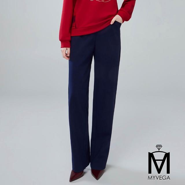 【MYVEGA 麥雪爾】MA時髦長腿直筒寬褲/小喇叭褲-二款任選(女寬褲/西裝褲/錐形褲)
