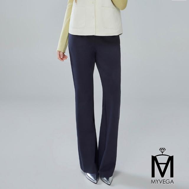 【MYVEGA 麥雪爾】MA時髦長腿直筒寬褲/小喇叭褲-二款任選(女寬褲/西裝褲/錐形褲)