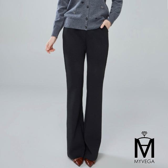 【MYVEGA 麥雪爾】MA時髦長腿直筒寬褲/小喇叭褲-二款任選(女寬褲/西裝褲/錐形褲)