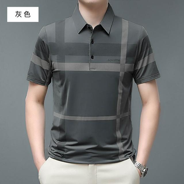 【NEW FORCE】夏日冰絲男士涼感POLO衫-多款可選(男短袖polo衫/上衣/POLO衫/短袖上衣/涼感上衣)