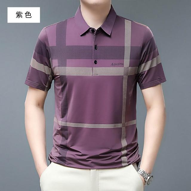 【NEW FORCE】夏日冰絲男士涼感POLO衫-多款可選(男短袖polo衫/上衣/POLO衫/短袖上衣/涼感上衣)