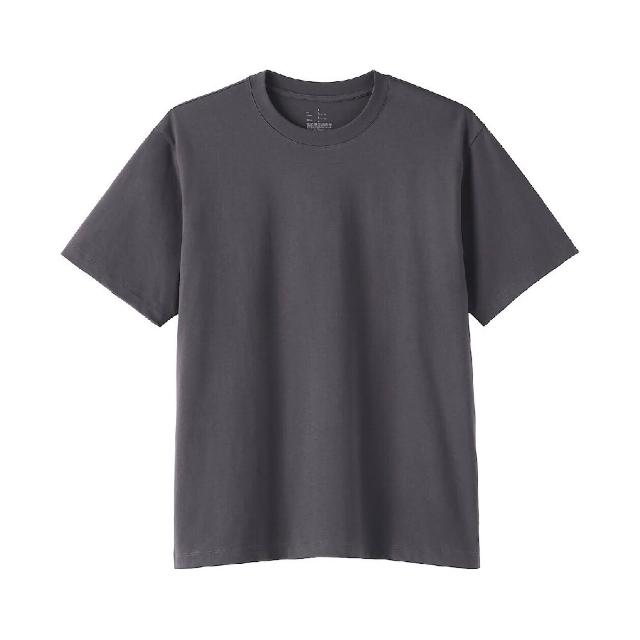 【MUJI 無印良品】男天竺圓領短袖T恤(白色/淺灰/黑色/淺綠/卡其綠/藍色/灰白)