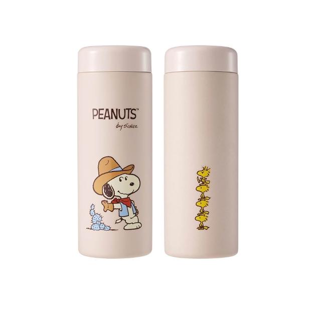【BLACK HAMMER】SNOOPY 316不鏽鋼保溫保冰吸管杯860ml+迷你保溫口袋杯380ml