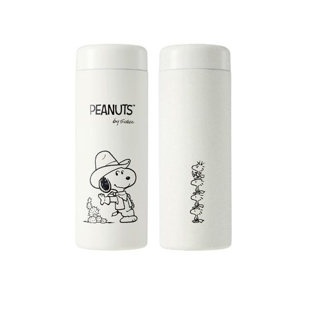 【BLACK HAMMER】SNOOPY 316不鏽鋼保溫保冰吸管杯860ml+迷你保溫口袋杯380ml