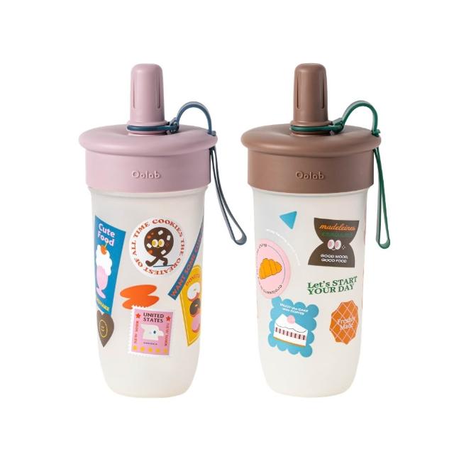 【Oolab 良杯製所】2入組 木登合作款豆沙吸管杯800ml(5色任選/隨行杯/豆沙杯)