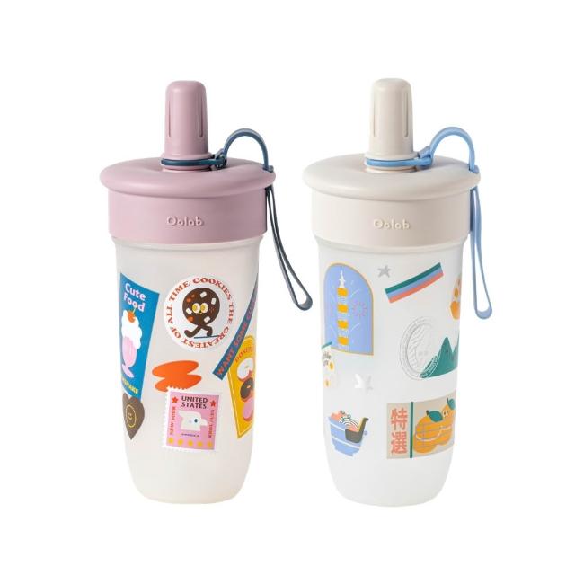 【Oolab 良杯製所】2入組 木登合作款豆沙吸管杯800ml(5色任選/隨行杯/豆沙杯)