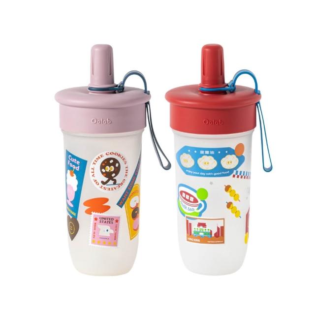 【Oolab 良杯製所】2入組 木登合作款豆沙吸管杯800ml(5色任選/隨行杯/豆沙杯)