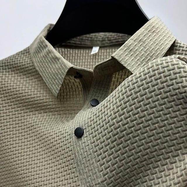 【巴黎精品】現貨+預購 男POLO衫高爾夫球衫夏季薄款冰絲涼感速乾短袖上衣(男裝吸濕排汗男襯衫3款b7a2 E)