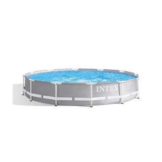 【INTEX】簡易裝圓形框架游泳池366x76cm-6503L-適6歲+(6503L-26710)