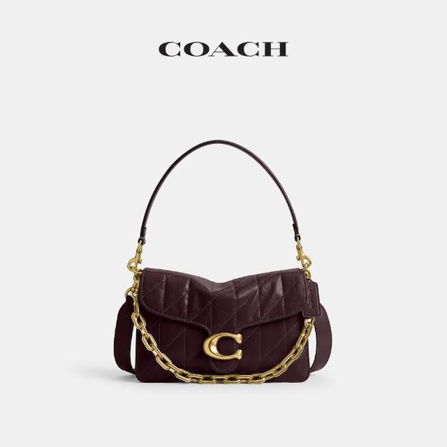 【COACH】蔻馳官方直營 CHAIN TABBY絎縫鏈條單肩包-多色任選(CAF55)