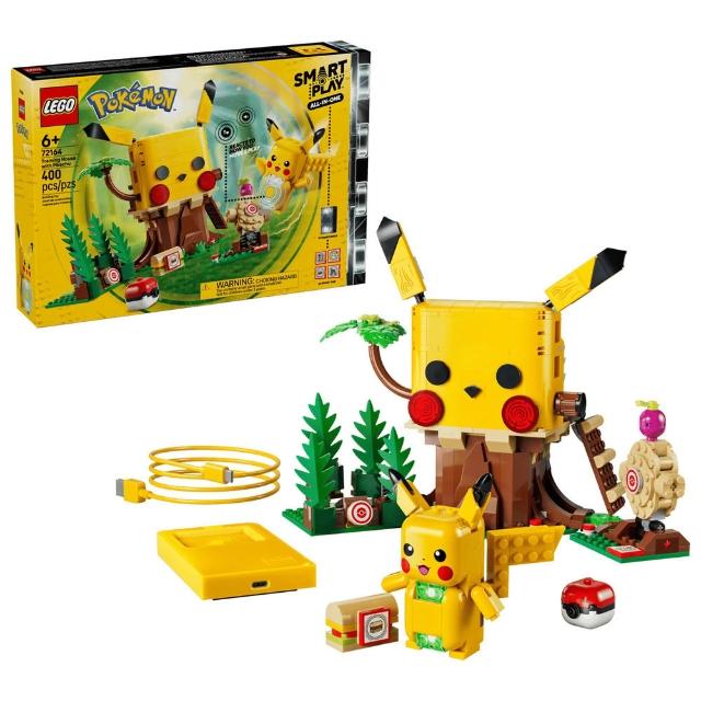 【LEGO 樂高】寶可夢 Smart play 智能磚塊系列 超夢實驗室 皮卡丘訓練樹屋 #72163#72164