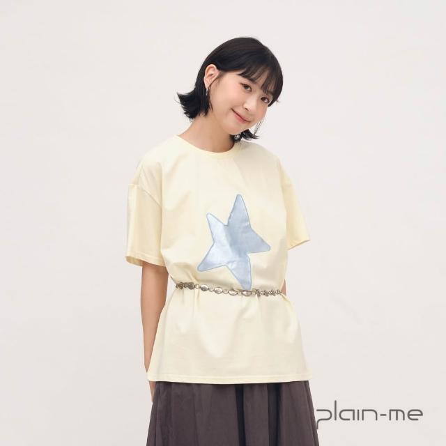 【plain-me】SAAKO 短袖 星星 女生短TEE 女上衣 星星剪影短袖TEE_SAA0052-262