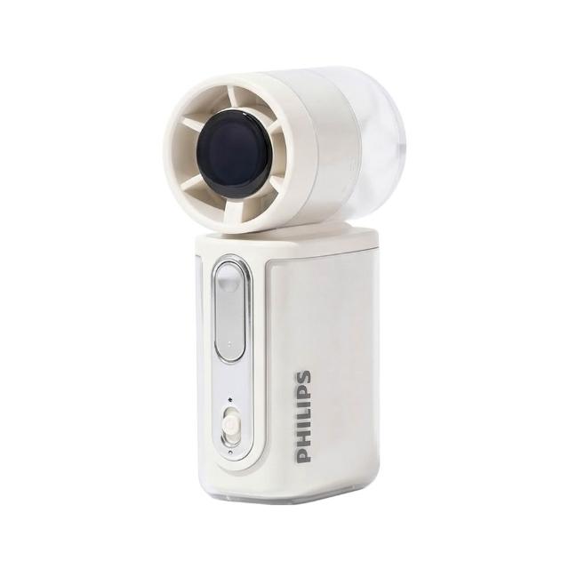 【Philips 飛利浦】3色可選-口袋迷你 高速100檔手持風扇 Type-C充電/LED顯示(ACR2222)