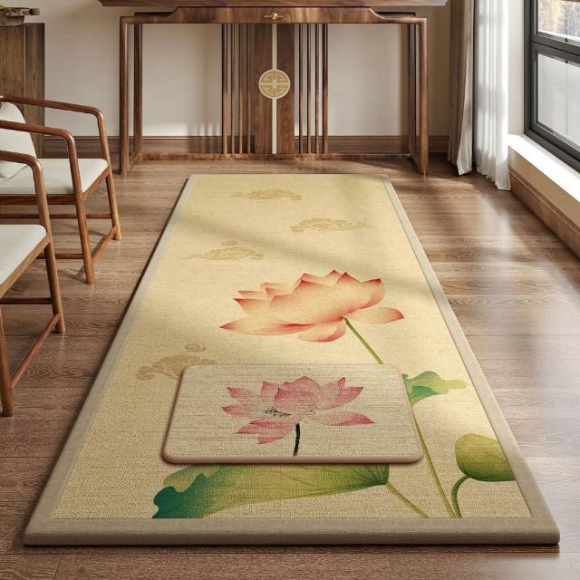 匠俱-四季亞麻禮拜墊70x200cm 順滑加厚 家用環保地墊 滑跪拜墊 禮拜墊 專用墊 防滑墊