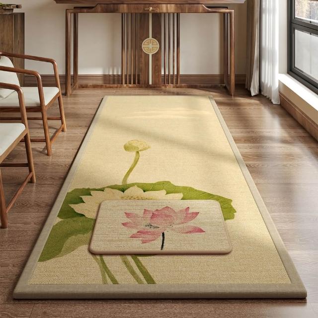 匠俱-四季亞麻禮拜墊70x200cm 順滑加厚 家用環保地墊 滑跪拜墊 禮拜墊 專用墊 防滑墊